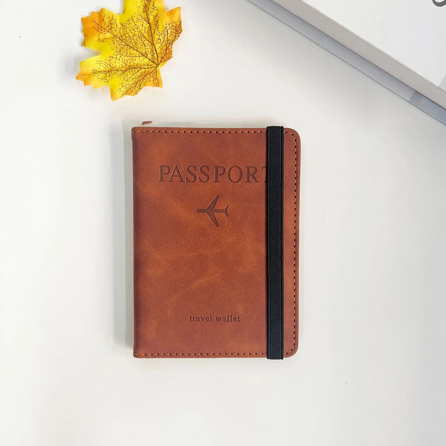 Travel Wallet RFID Passport Holder with Card Slots