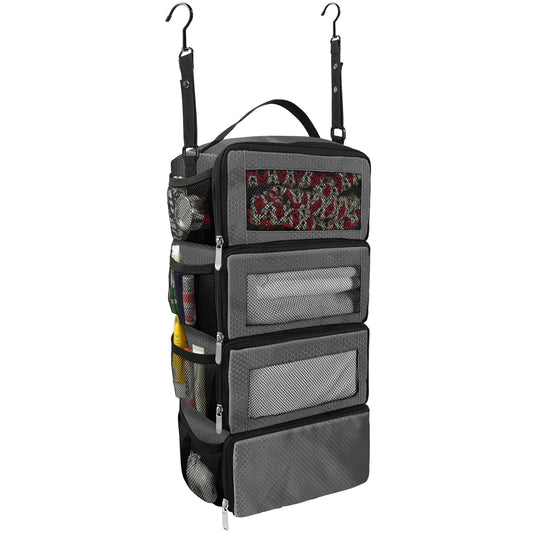 Olosar Suitcase Organizer Travel Luggage Organizer Portable Hanging Travel Shelves Collapsible Hanging Compression Cubes